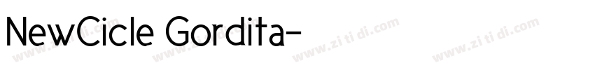 NewCicle Gordita字体转换